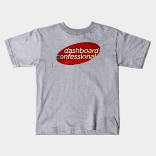 Dashboard Confessional - simple red elips vintage Kids T-Shirt